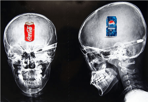 Coke vs Pepsi neuromarketing blind taste test comparison